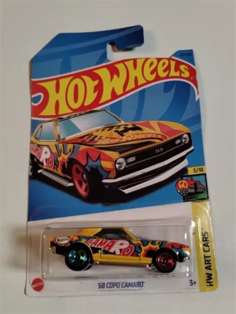 Hot Wheels Custom Chevy Copo Camaro Hw Art Cars Series Jaune