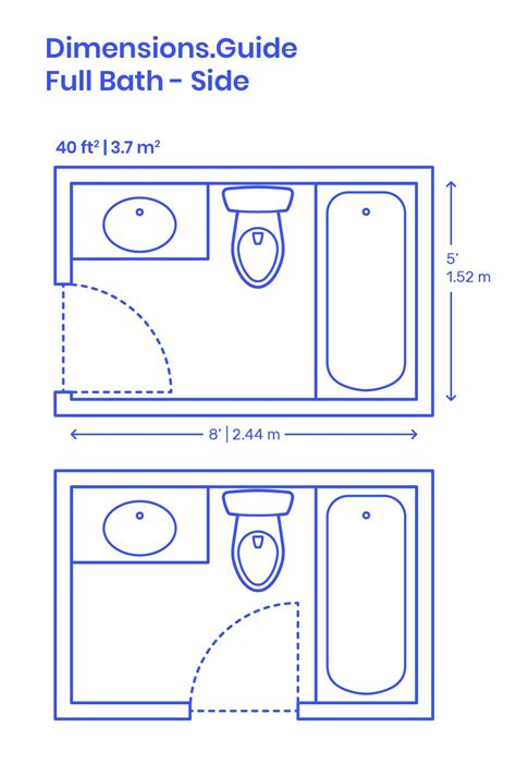 Full Bath (Side) Bathrooms | Bathroom layout, Bathroom floor plans ...