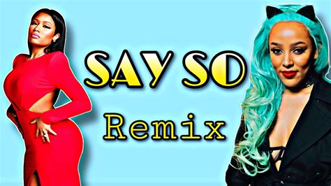 Doja Cat Nicki Minaj Say So Lyrics Remix YouTube