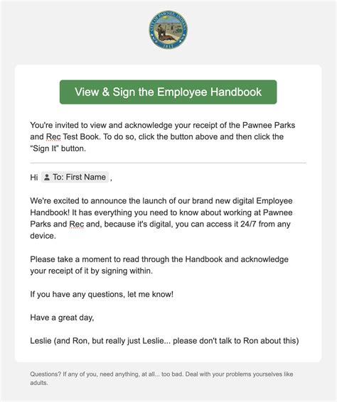 How To Make An Employee Handbook Announcement Blissbook Blog