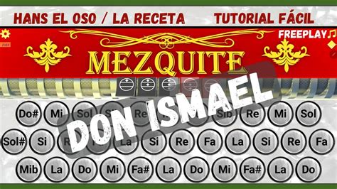 Don Ismael Acordeón Mezquite Tutorial Fácil YouTube