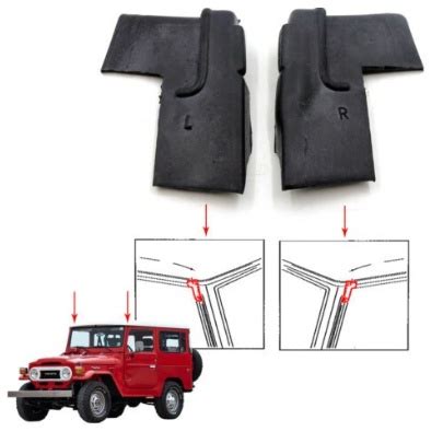 Jual Karet Sudut Pintu Depan Toyota Landcruiser Hardtop 2F FJ40 BJ40