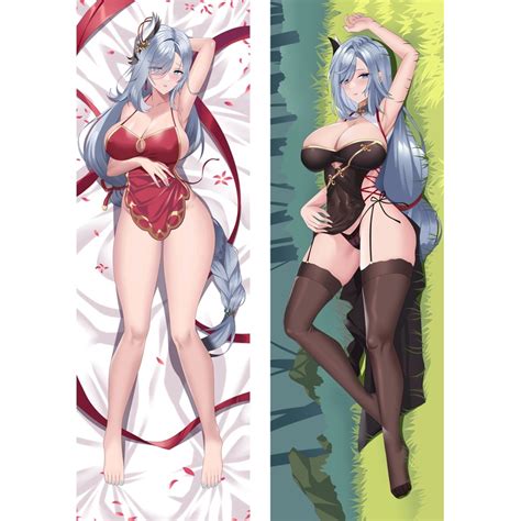 Genshin Impact Ganyu Dakimakura Waifu Pillowcase Side Printed Hugging