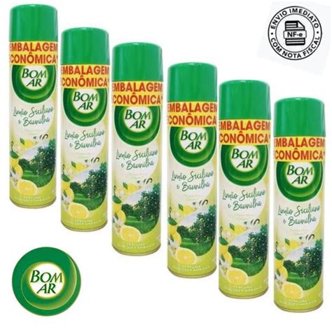 Kit C Bom Ar Odorizador Aroma Lim O Siciliano E Baunilha Ml