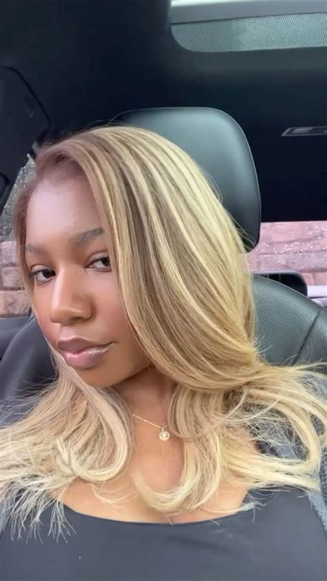 Blonde Balayage Blonde Natural Hair Blonde Hair Black Girls Hair Color For Black Hair
