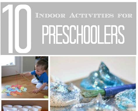 10 Indoor Activities for Preschoolers - 5 Minutes for Mom