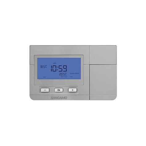 Esp Sangamo Choice Plus Room Thermostat Digital Silver 7 Day Programma Uk