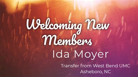 Welcoming New Members July 12 2020 Youtube