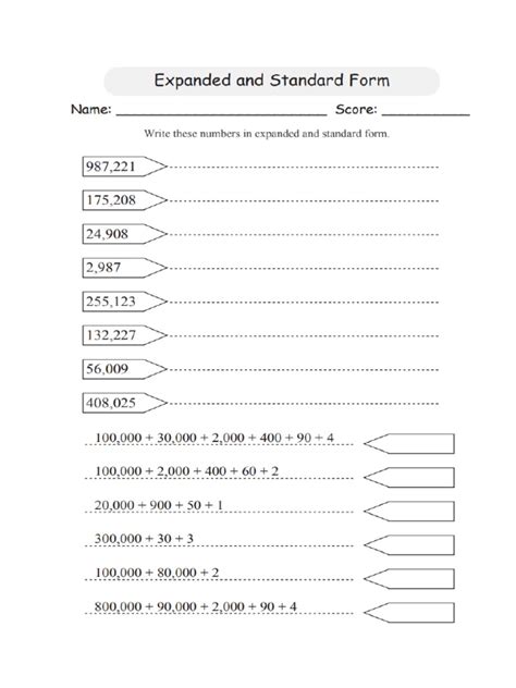 Expanded Form | PDF