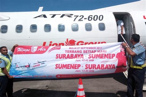 Wings Air Terbang Perdana Surabaya Sumenep