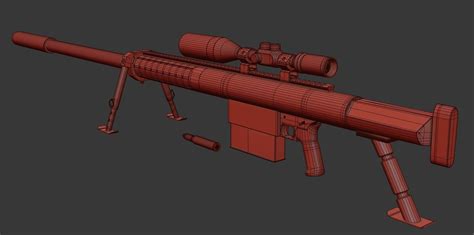 3D model Anzio 20mm Sniper rifle VR / AR / low-poly | CGTrader