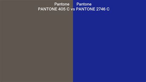 Pantone 405 C Vs Pantone 2746 C Side By Side Comparison