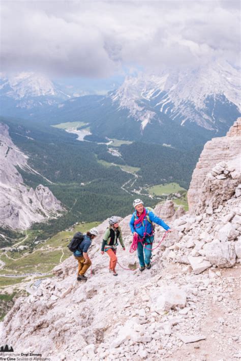 Normalweg Große Zinne via normale Cima Grande di Lavaredo Drei