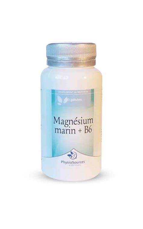 Gélules au Magnésium marin et à la vitamine B6 Physio Source