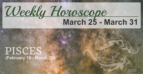 Pisces Weekly Horoscope