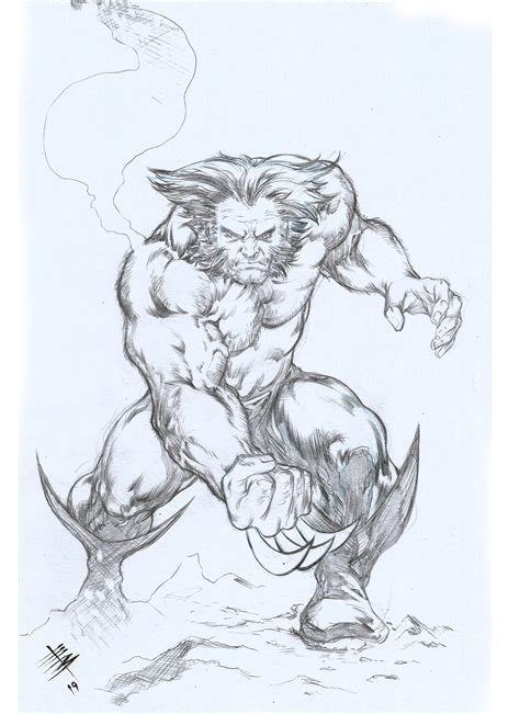 Artstation Wolverine Pencil Art