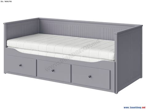 Кровать раскладная Ikea Hemnes Afjall 80x200 (Серый/Жесткий) купить в ...