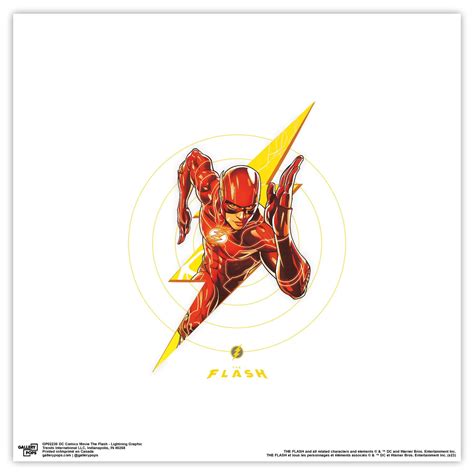 Gallery Pops DC Comics Movie The Flash Lightning Graphic Wall Art