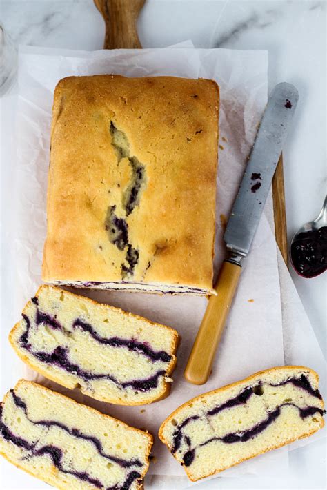 Blueberry Cream Cheese Pound Cake - Parsley and Icing