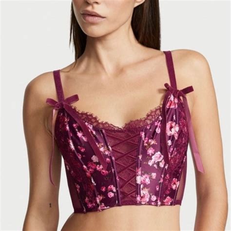 Victoria S Secret Intimates And Sleepwear New Victoria Secrets Dream Angels Floral Laceup