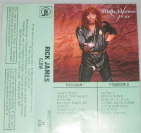 Rick James – Glow (1985, Dolby, Cassette) - Discogs