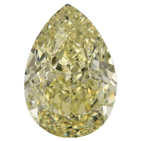 Exceptional Fancy Intense GIA Certified 10 Carat Pear Cut Diamond For