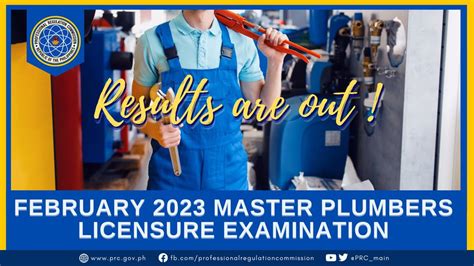 Master Plumber February 2023 PRC Board Exam Result Education In