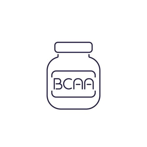 bcaa, amino vector line icon 2204690 Vector Art at Vecteezy