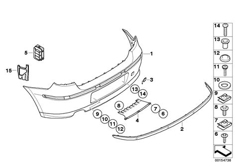 Bmw Prot Rubber Strip Primed Bumper Rear Lllparts