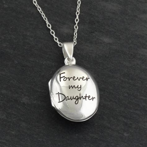 Sterling Silver Forever My Daughter Locket Necklace | FashionJunkie4Life