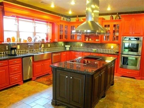 Warmth In The Kitchen 15 Magnificent Orange Kitchens That You Must See