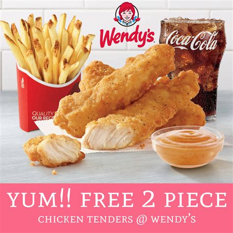 Today 7/27 only! FREE 2 Piece Chicken Tenders @ Wendy's! - Deal Hunting ...