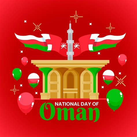 Premium Vector Flat Design National Day Of Oman