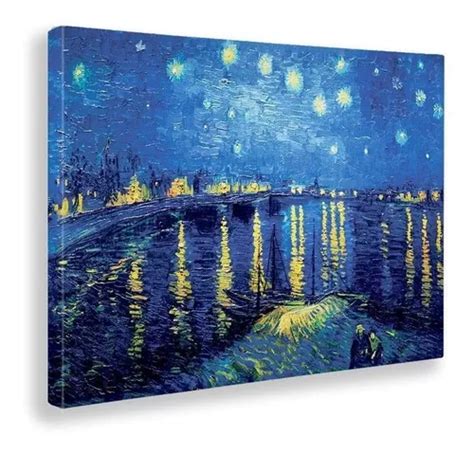 Cuadro Canvas Noche Estrellada Sobre El Ródano 50x40cm