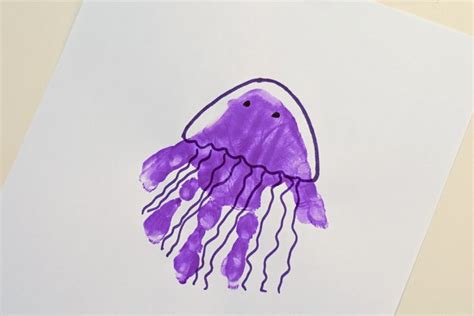 Letter J” Jellyfish Handprint Art For Preschoolers Handprint Art