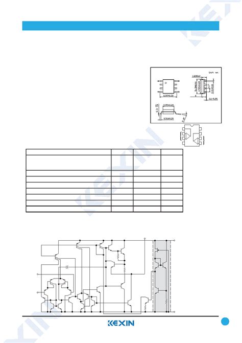 LM358 Datasheet 1 3 Pages KEXIN Single Supply Dual Operational