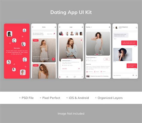 Premium Psd Dating App Ui Kit