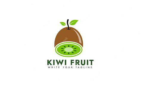 Premium Vector | Kiwi fruit logo with the title'kiwi fruit