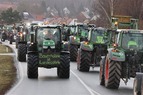 Konvois Demos Blockaden Bauernproteste Gegen Agrarpolitik