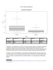 Boxplot Chart Batcount Pdf Part 1 Side By Side Boxplots Specie