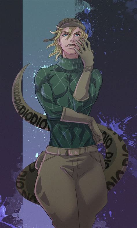 1boy Blondehair Blueeyes Diegobrando Fangs Gloves Hat Jojonokimyounabouken Sasamaru