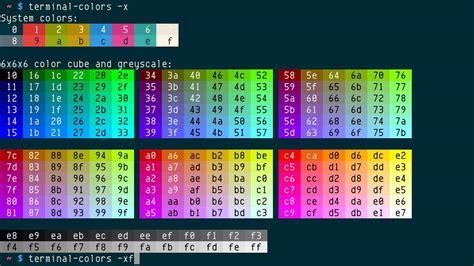 256 Color Palette