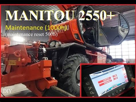 Telehandler Maintenance 500 1000h Manitou 2550 YouTube