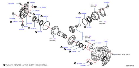 Infiniti Qx Transfer Case Output Shaft Seal Ka A