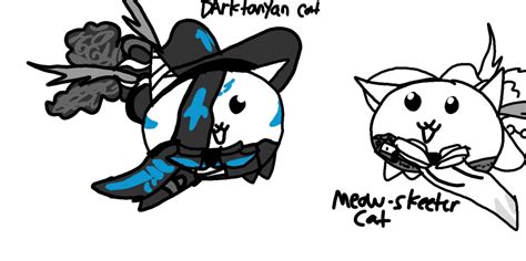 [fan Made] Darktanyan Cat And Meow Skeeter Cat R Battlecats