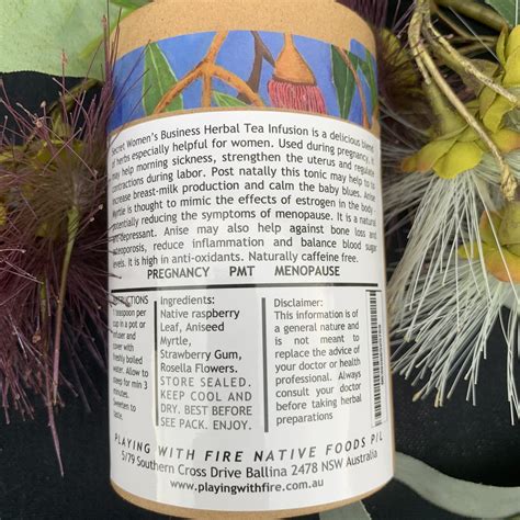 Secret Women's Business Herbal Tea | Oz Tukka Newcastle NSW