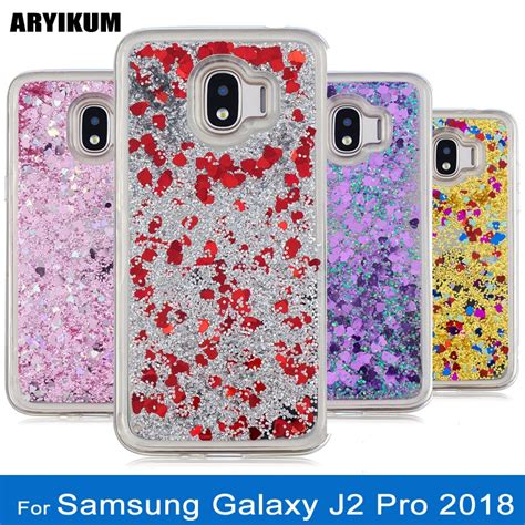 Para Samsung Galaxy J2 2018 brillo líquido de Glitter cubierta de TPU