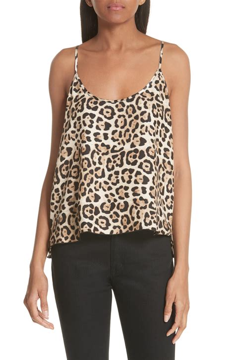 Atm Leopard Print Silk Camisole Lyst