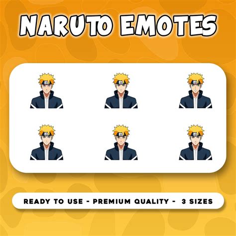 Set of 18 Naruto Emotes Reactions for Twitch, Youtube, Discord Emotes Perfect for New Affiliates ...