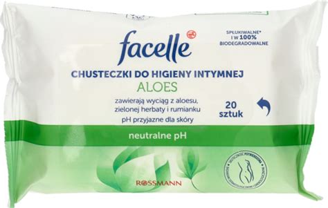 FACELLE Aloes Chusteczki Do Higieny Intymnej 20 Szt Drogeria